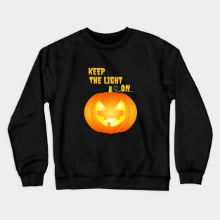 Halloween T-Shirt and more "Keep the Light On" Crewneck Sweatshirt